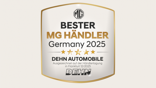 Auszeichnung zum besten MG Händler